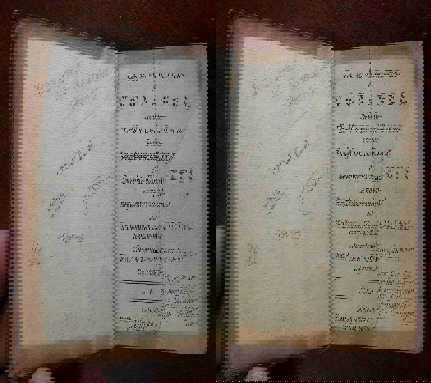 Curious Collection Voyages NW Passage 1750 J Newbery Illustrated Juvenile Book