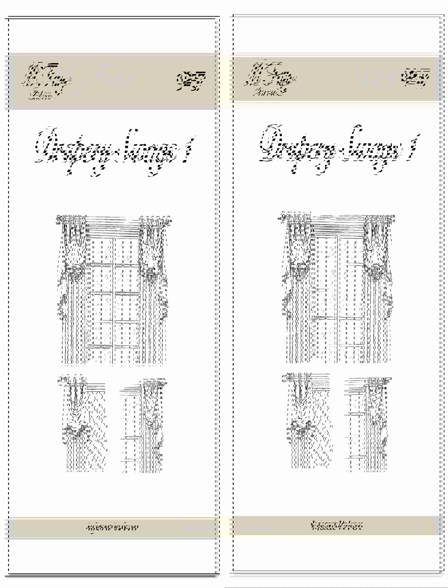 MFay Patterns Drapery Swags - Empire Style & Folded Design