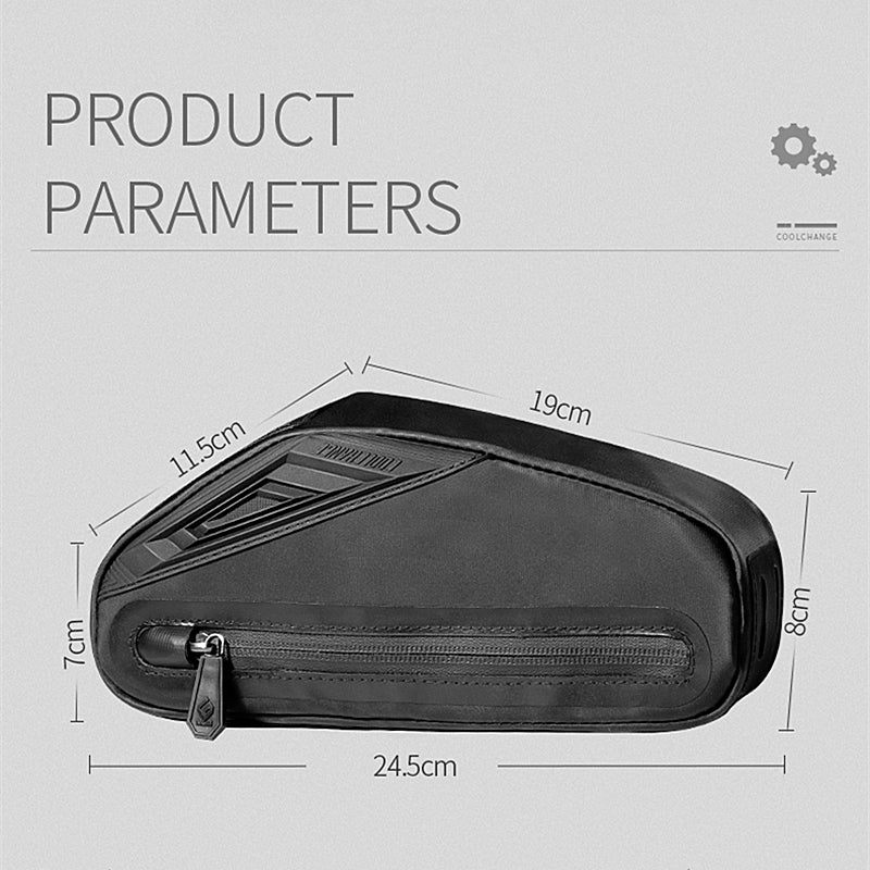 Cycling Bicycle Frame Bag - Waterproof Large Capacity MTB Road Bike Front Tube Triangle Bag