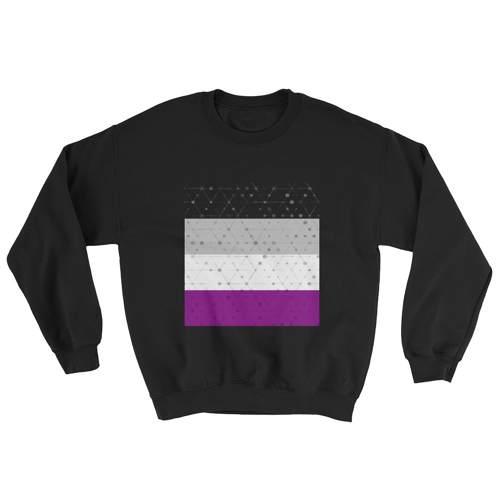 Asexual Pride Flag Crew Neck Sweatshirt