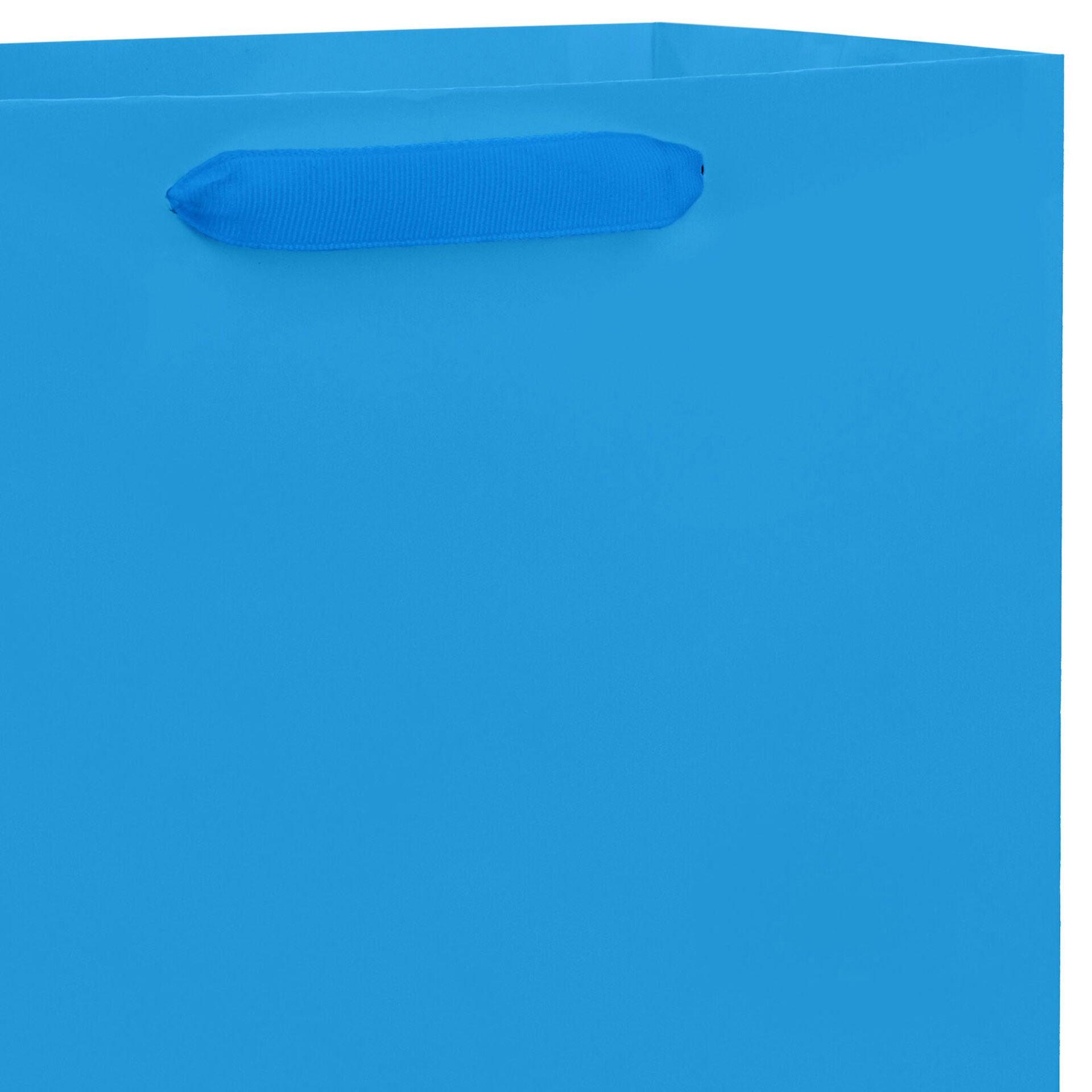 Hallmark Royal Blue Large Square Gift Bag for Birthdays and Special Occasions