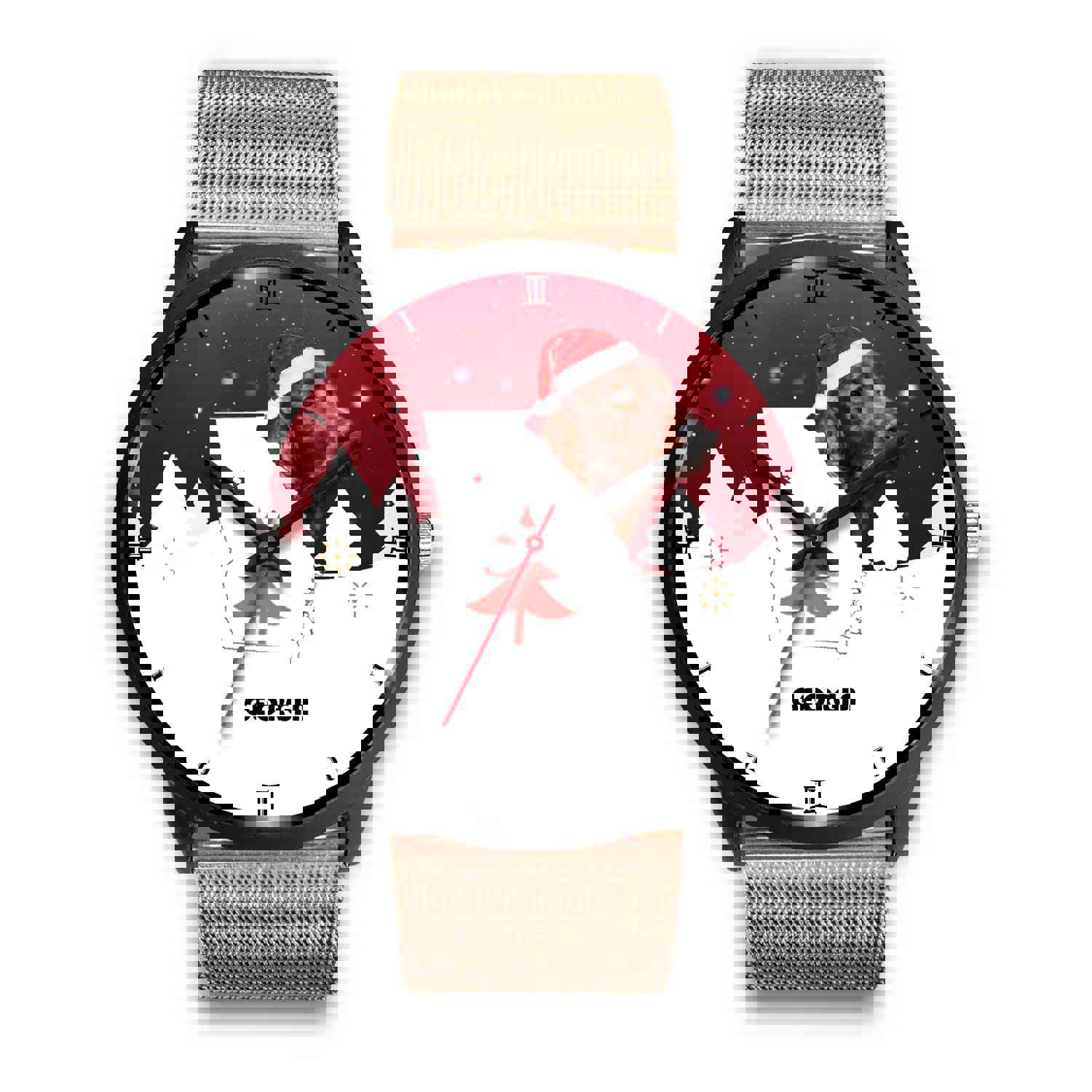 Irish Setter Dog Georgia Christmas Special Wrist Watch