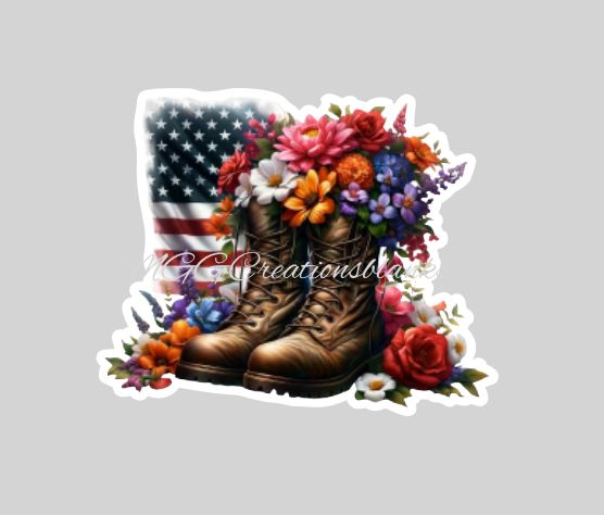 Veteran Boots Acrylic Blanks for Badge Reels & Vinyl Decals