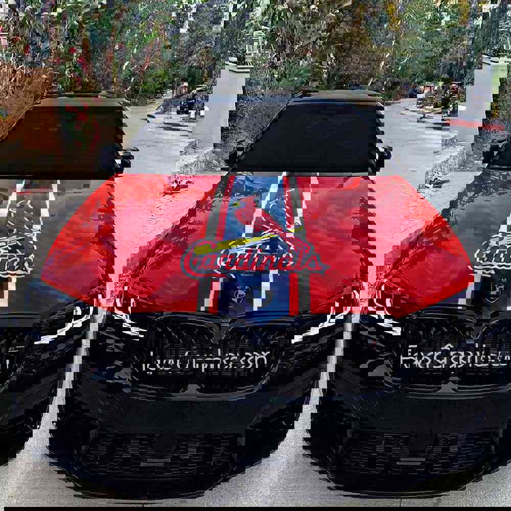 St. Louis Cardinals Itasha Car Vinyl Hood Wrap Decal Sticker
