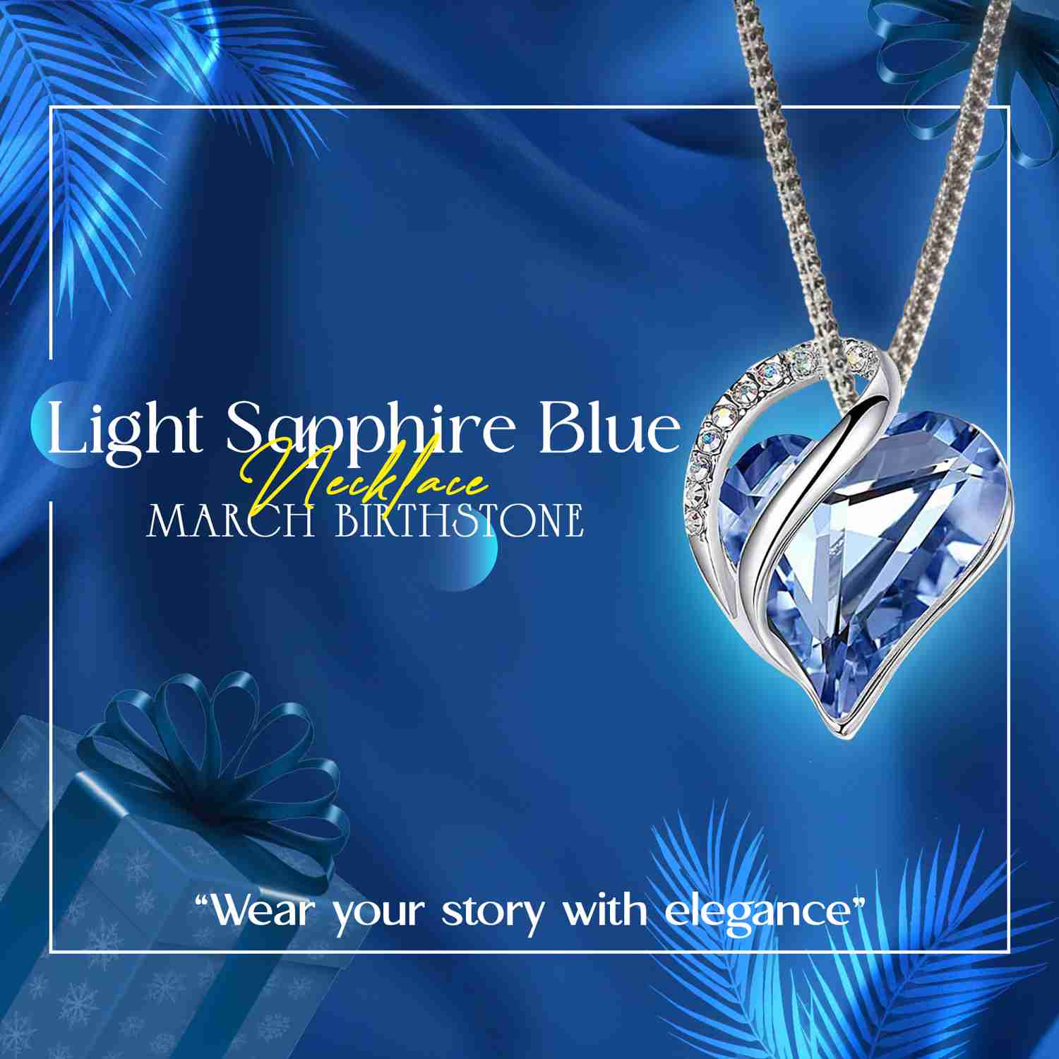 Infinity Love Heart Pendant - Sterling Silver Birthstone Necklace for Women