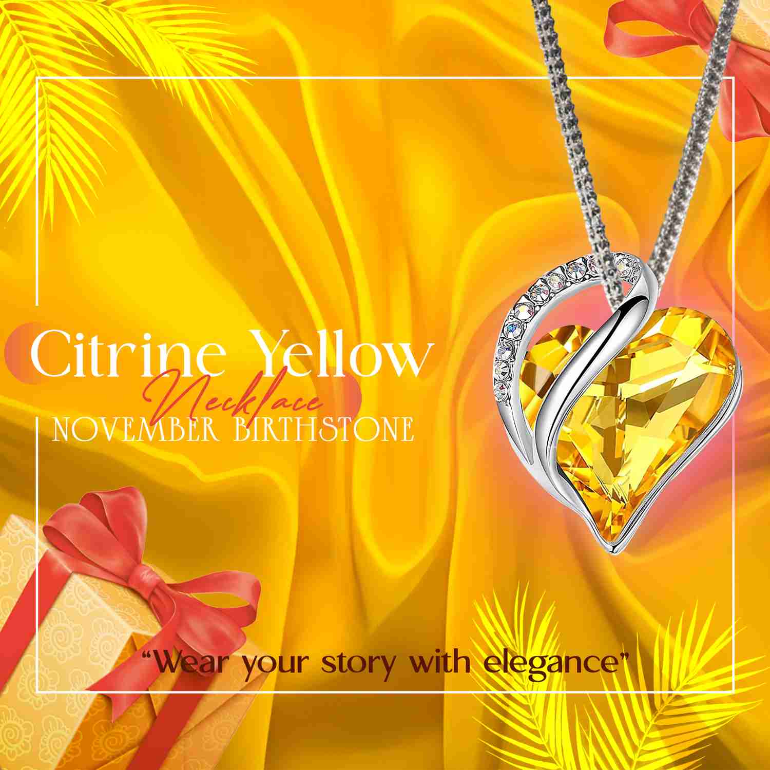 Infinity Love Heart Pendant - Sterling Silver Birthstone Necklace for Women