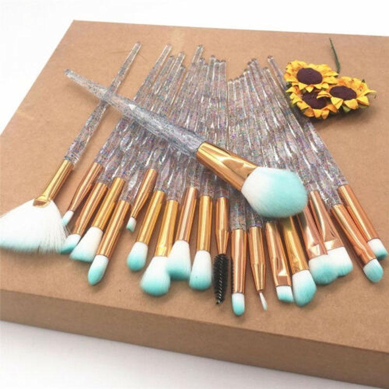 20PCS Unicorn Beauty Makeup Brushes Tool Set