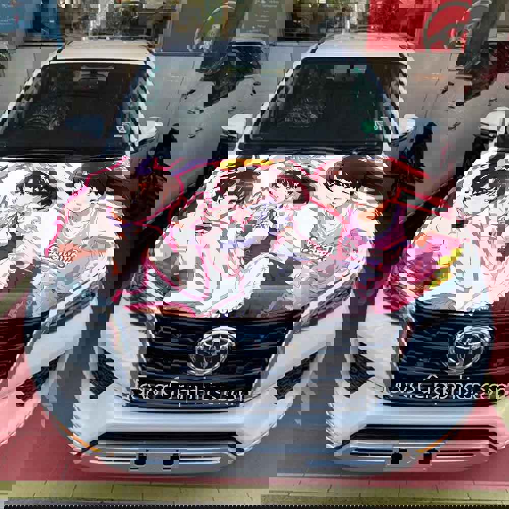 Megumi Kato Itasha Car Vinyl Hood Wrap Decal Sticker