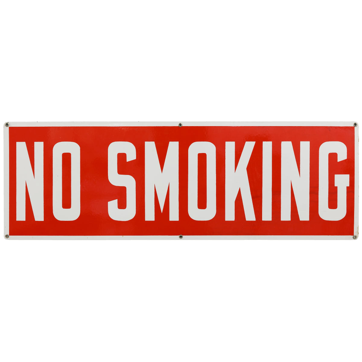 No Smoking Commercial Message Wall Decal - Vintage Public Notice Sticker