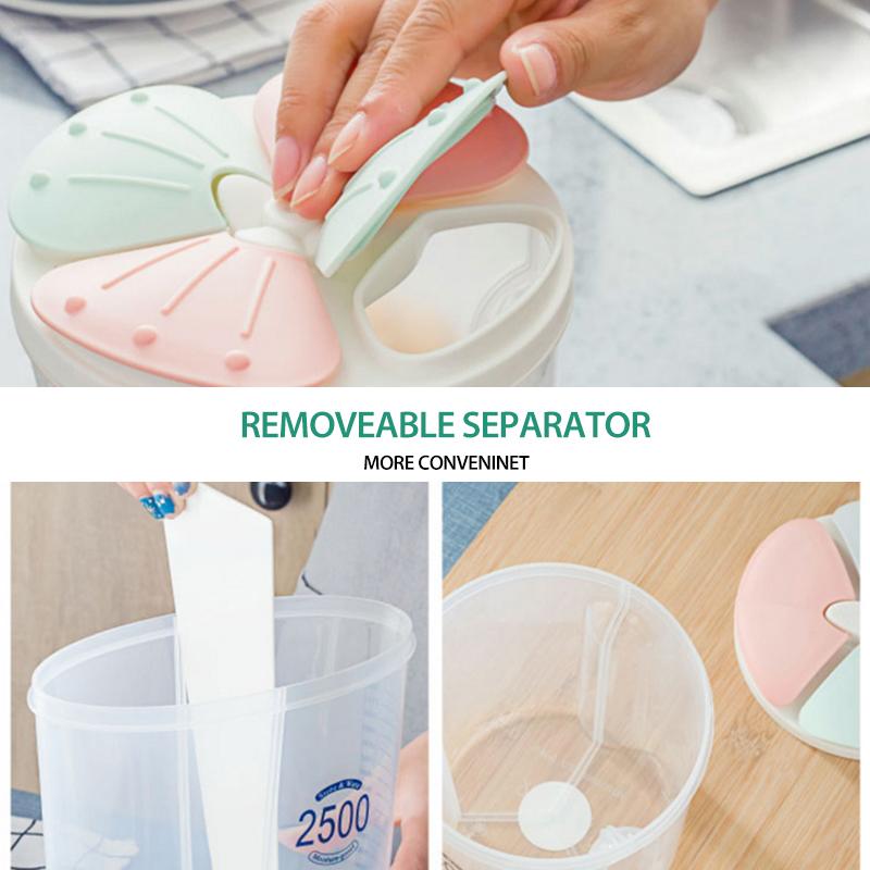 Transparent Sealed Food Storage Box with Multiple Compartments