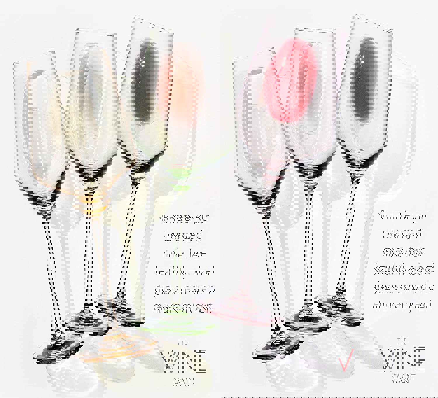 Colored Wine Glass Set, Large 12 oz Glasses Set of 6, Italian Style Hand Blown