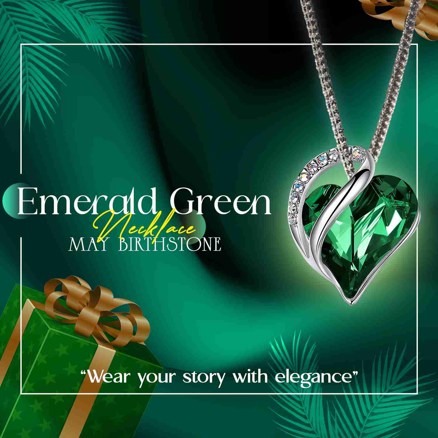 Infinity Love Heart Pendant - Sterling Silver Birthstone Necklace for Women