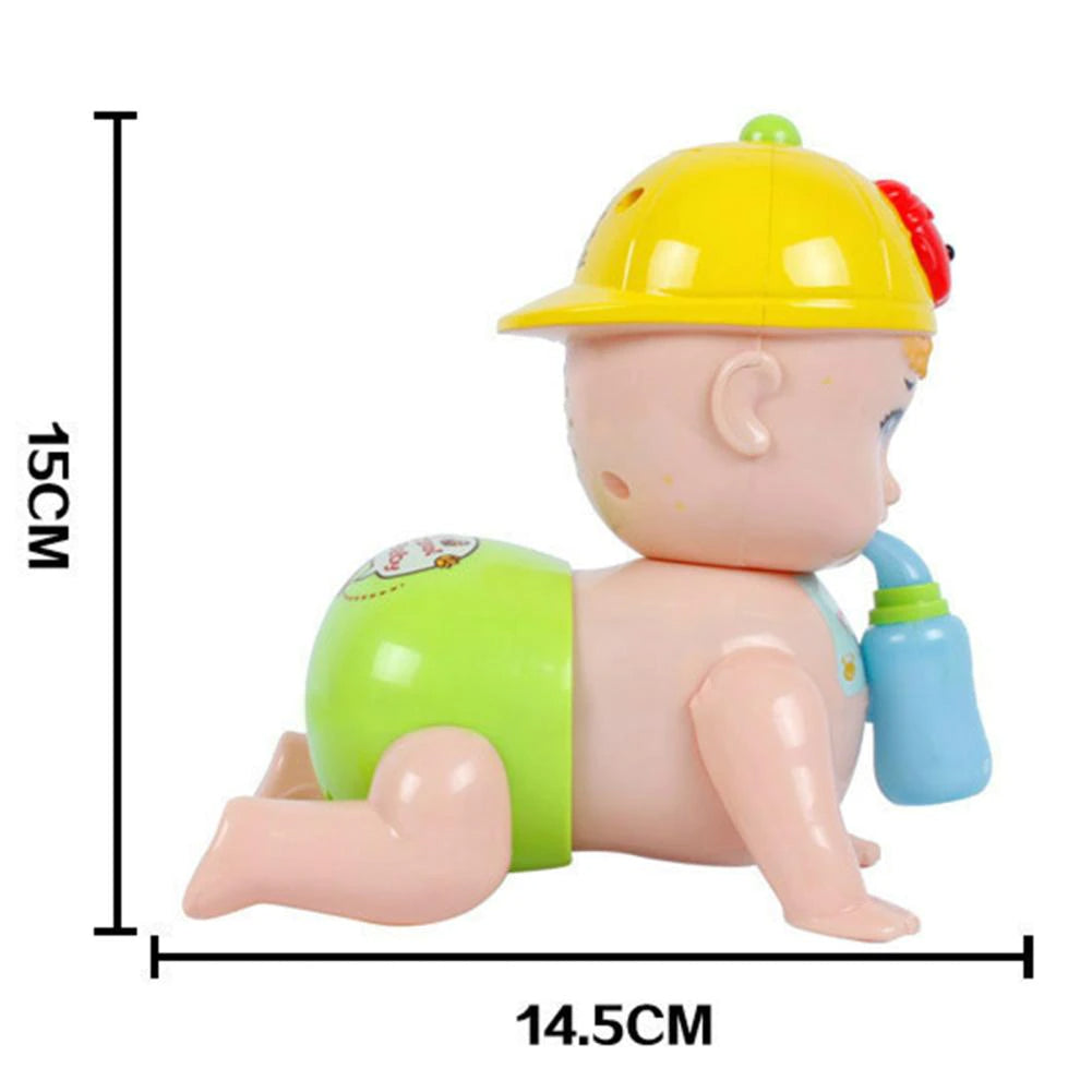 Cute Crawling Baby Toy with Music & Lights