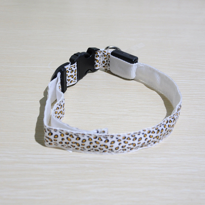Nylon LED Dog Collar with Night Safety Flashing Light for Small, Medium, Large Dogs