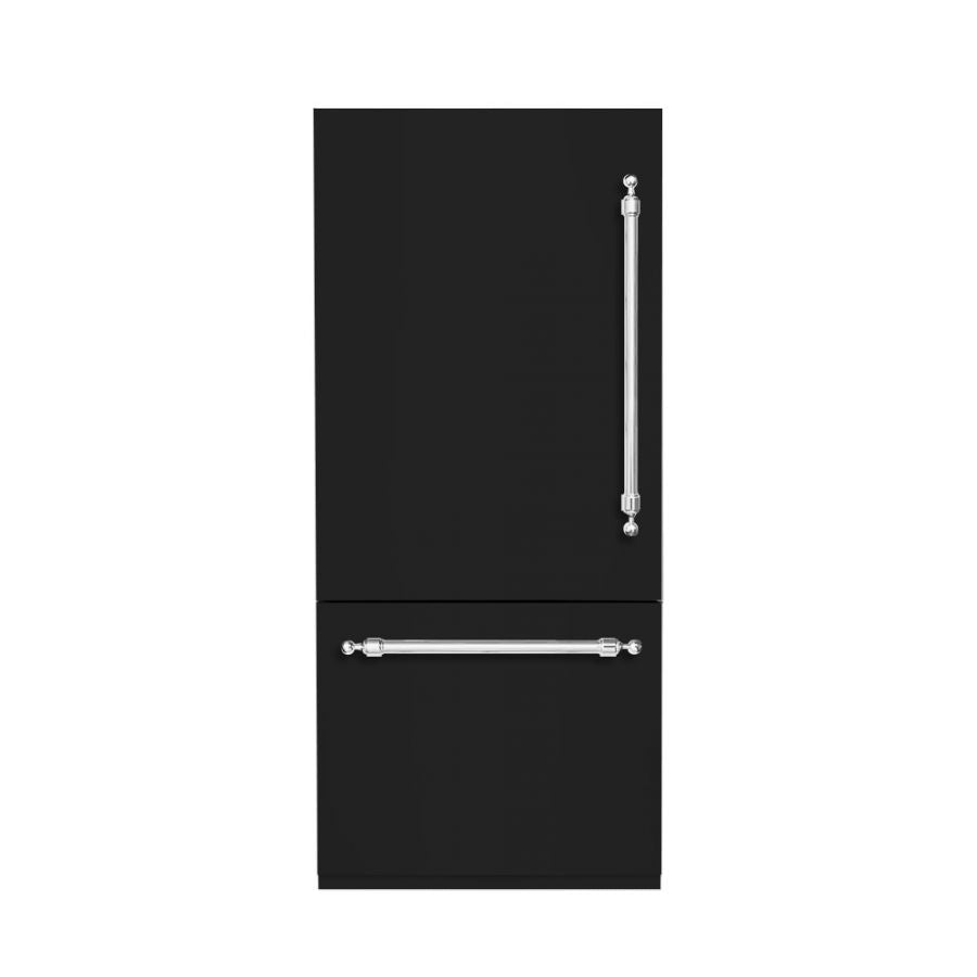 Hallman 36 Built-In Refrigerator with Interior Water Dispenser and Bottom Freezer