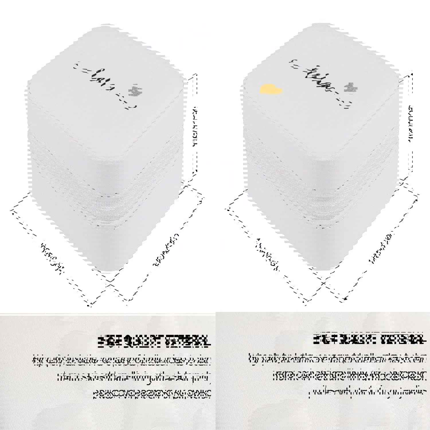 Custom Name Heart Travel Makeup Box Jewelry Storage Organizer for Women Gift