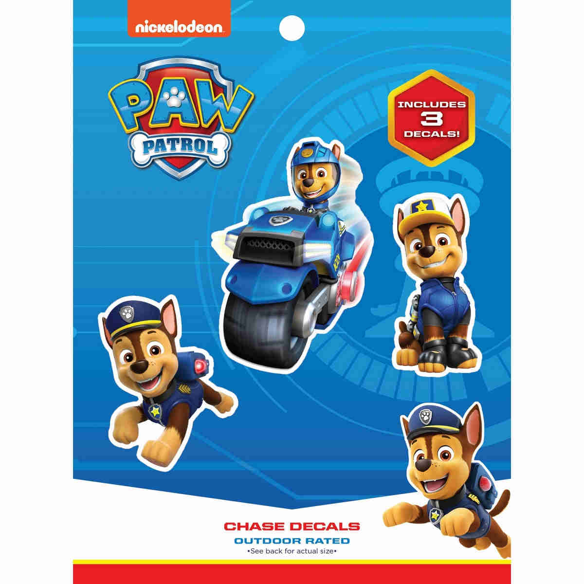 Paw Patrol Chase Decals - Fun and Durable Stickers for Fans