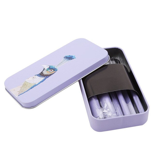 7 Pcs Makeup Brush Set - Soft Eye Shadow Blush Eyebrow Beauty Tools for Women (QS888)