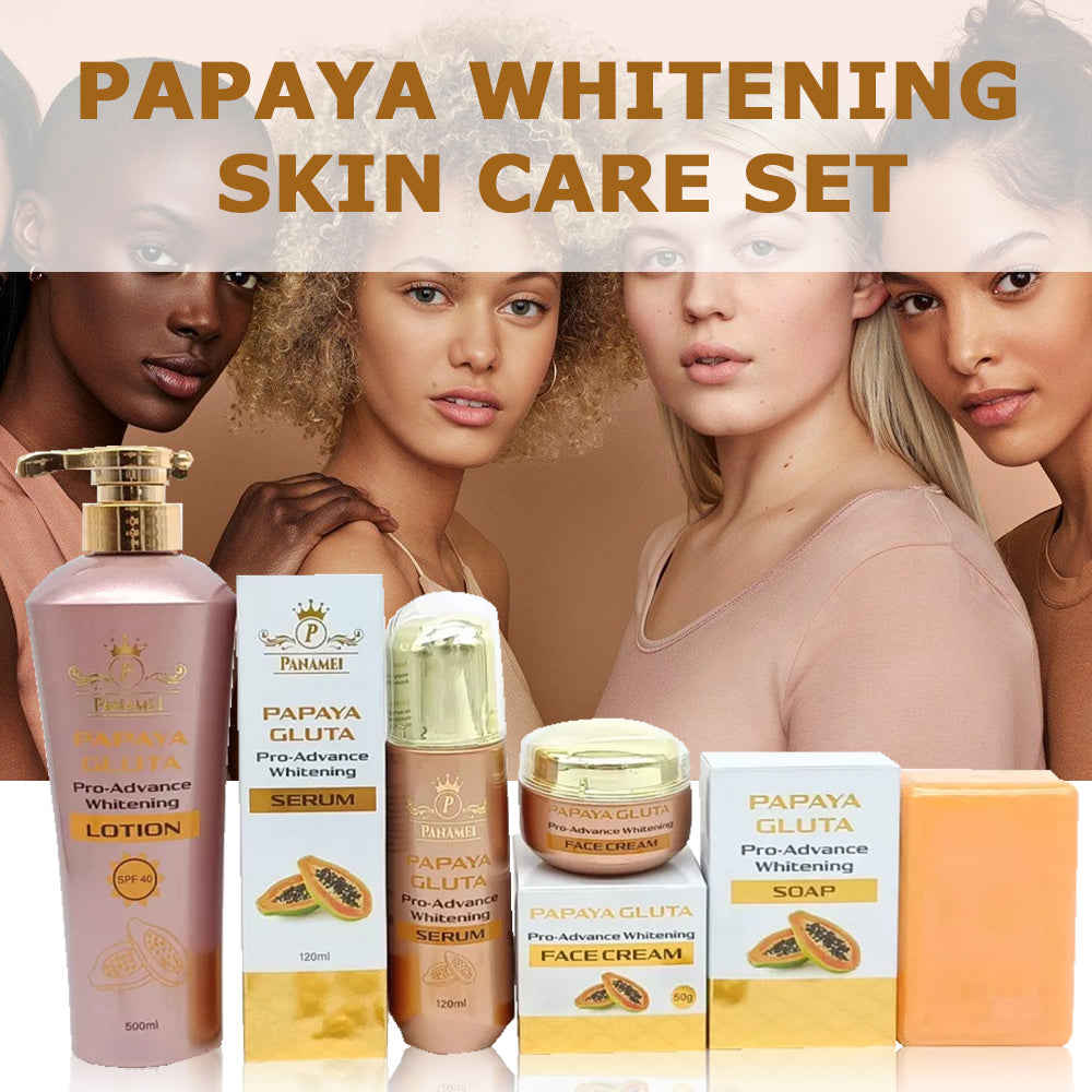 New All Natural Papaya Enzyme Whitening Skin Care Set for Female Beauty Brightening
