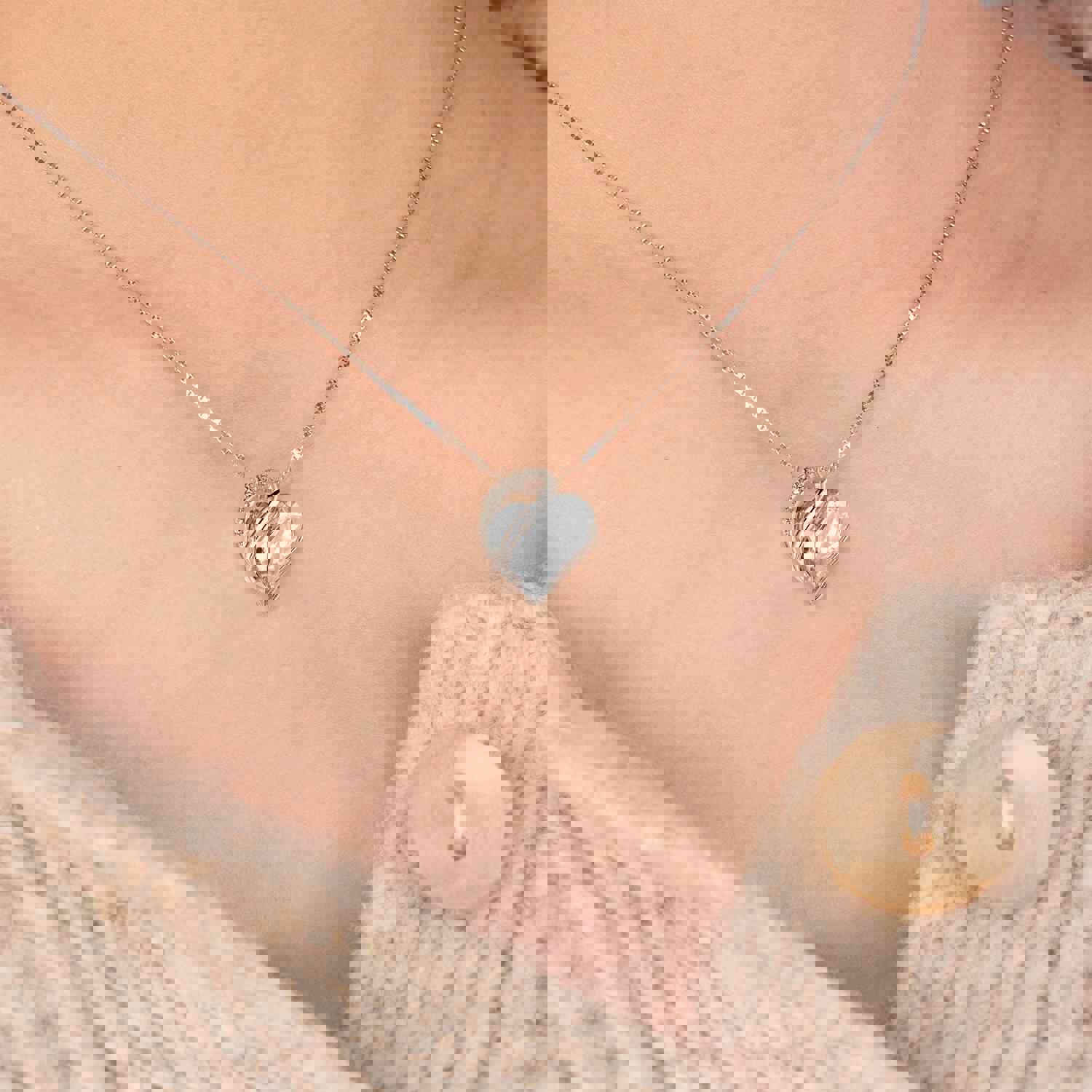 Infinity Love Heart Pendant - Sterling Silver Birthstone Necklace for Women