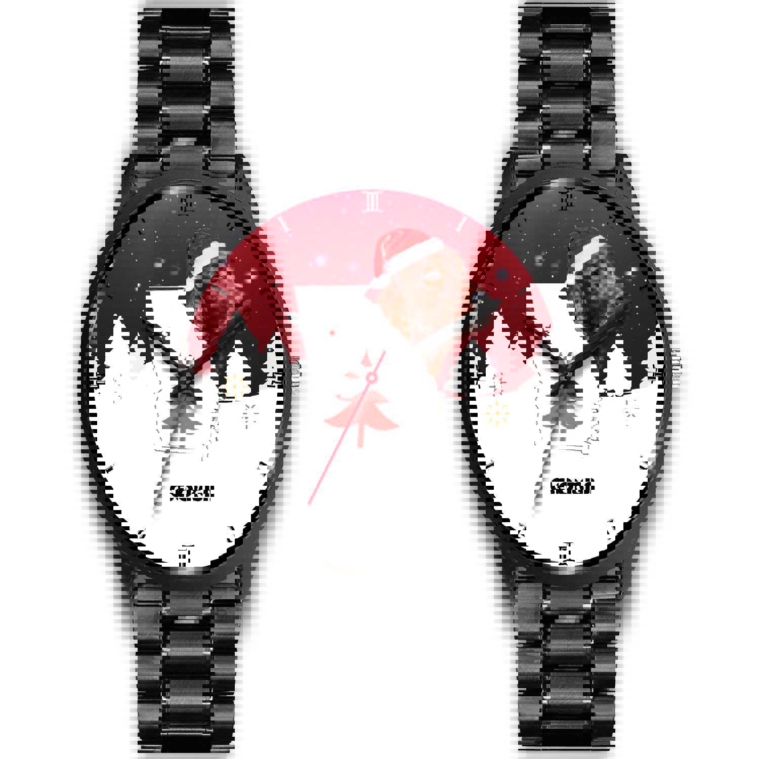 Irish Setter Dog Georgia Christmas Special Wrist Watch