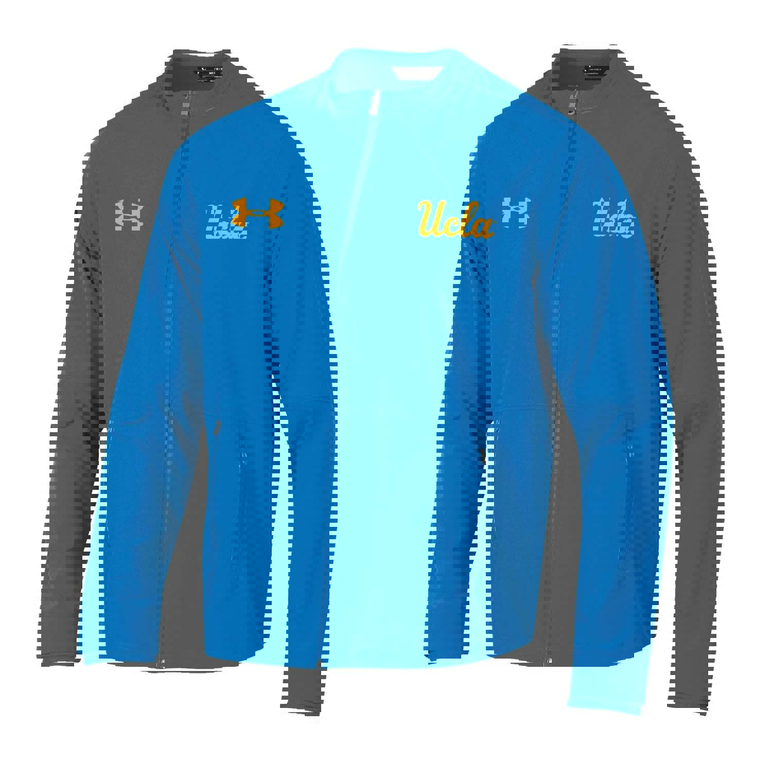 UCLA Bruins Under Armour Light Blue Full Zip Storm Loose Sideline Warmup Jacket
