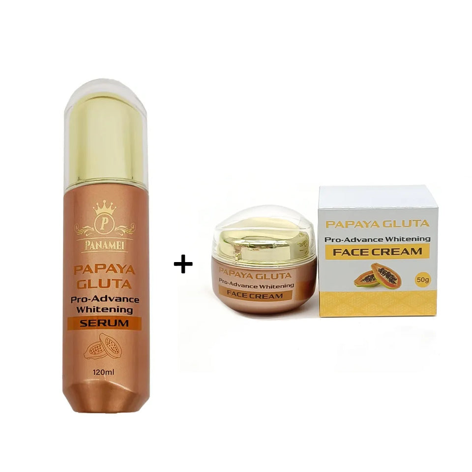 New All Natural Papaya Enzyme Whitening Skin Care Set for Female Beauty Brightening