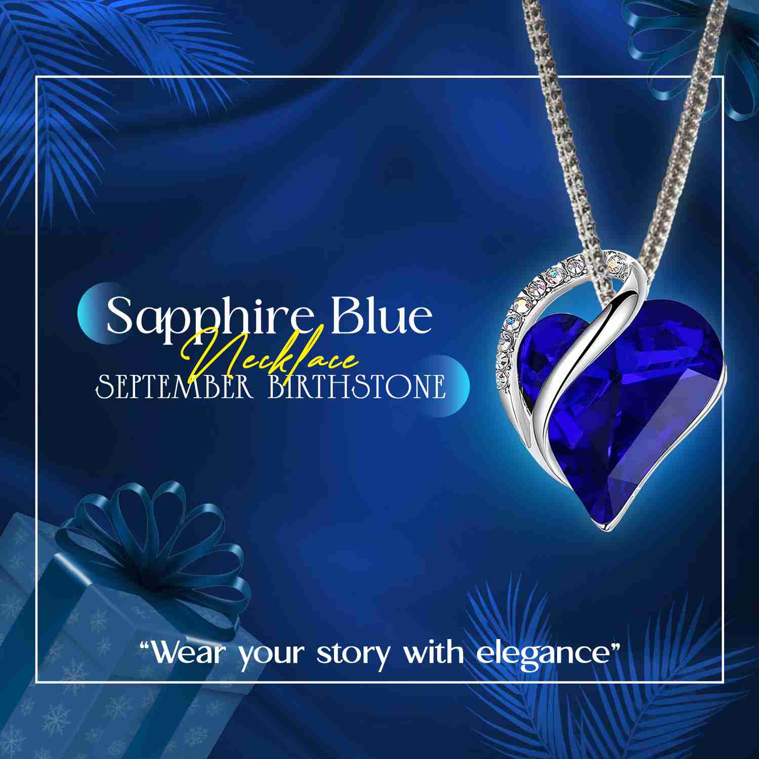 Infinity Love Heart Pendant - Sterling Silver Birthstone Necklace for Women