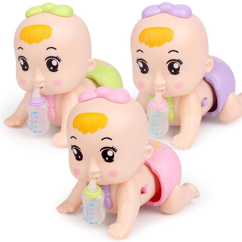 Cute Crawling Baby Toy with Music & Lights