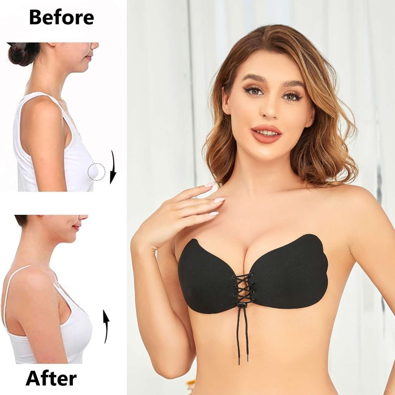 Bettybra® Strapless Backless Adhesive Invisible Lift Up & Push Up Bra - Buy 1 Get 2 Free