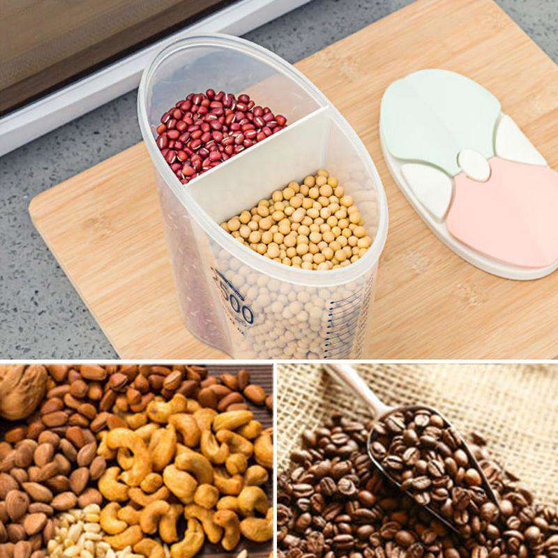 Transparent Sealed Food Storage Box with Multiple Compartments