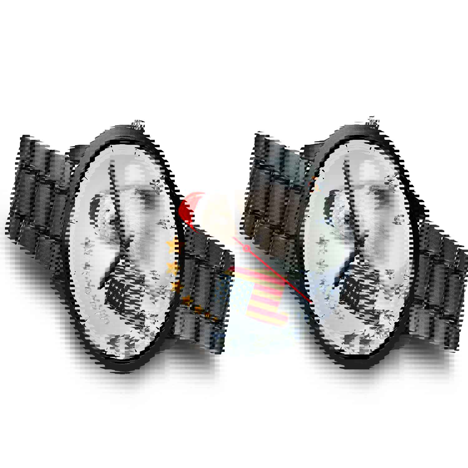 Old English Sheepdog Alabama Christmas Wrist Watch