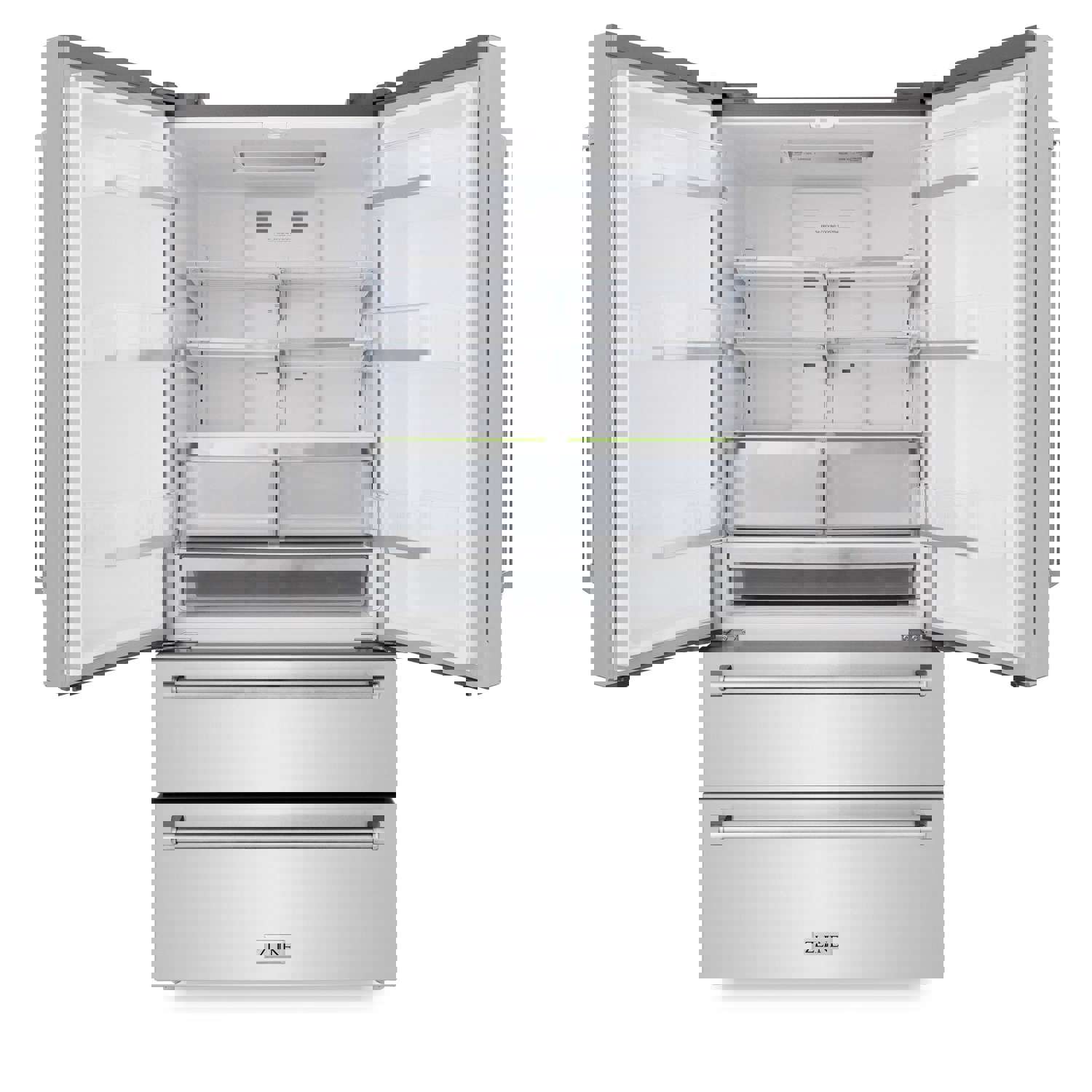 ZLINE 36 in. 22.5 cu. ft Built-in French Door Refrigerator with Ice Maker in Fingerprint Resistant Stainless Steel