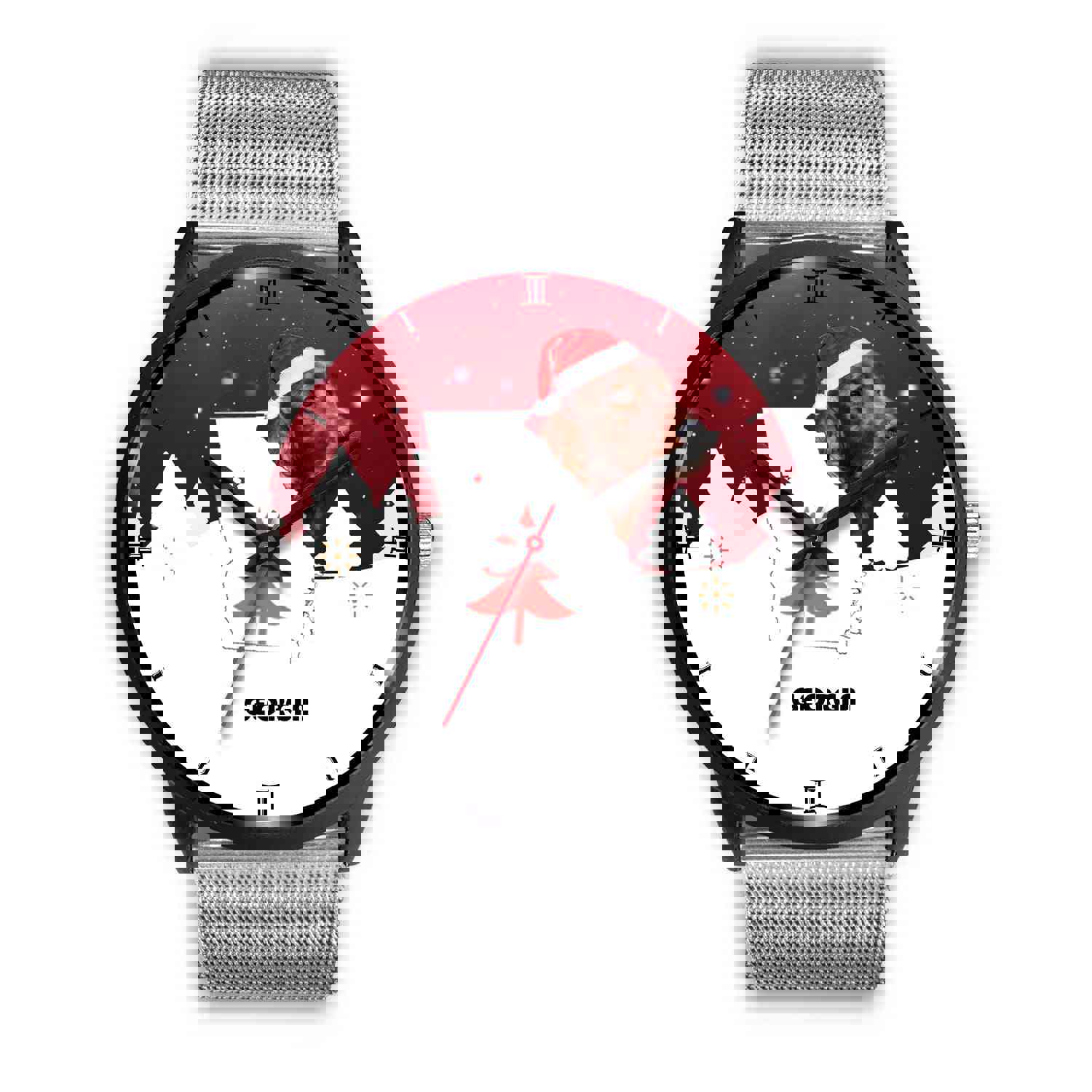 Irish Setter Dog Georgia Christmas Special Wrist Watch