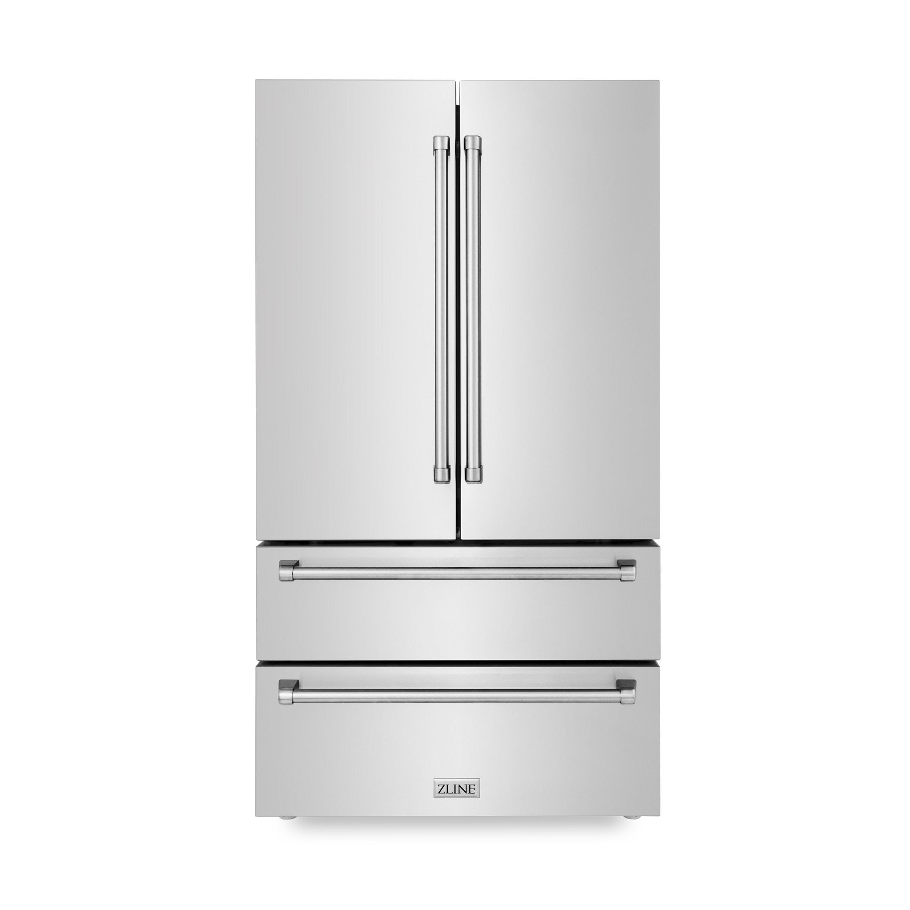 ZLINE 36 in. 22.5 cu. ft Built-in French Door Refrigerator with Ice Maker in Fingerprint Resistant Stainless Steel