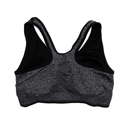 Women's Zip Front Sports Bra - Wireless Post-Surgery Active Yoga Bra