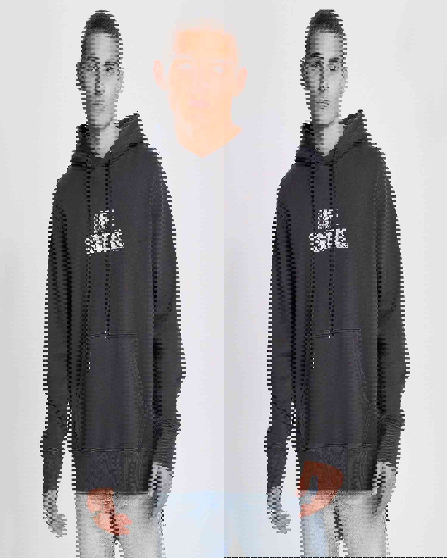 KSUBI KSUCKS KASH HOODIE - Oversized Men's Hoodie with Vintage Print