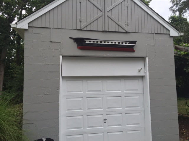 Custom Half Hull Display Piece from Reclaimed Wood