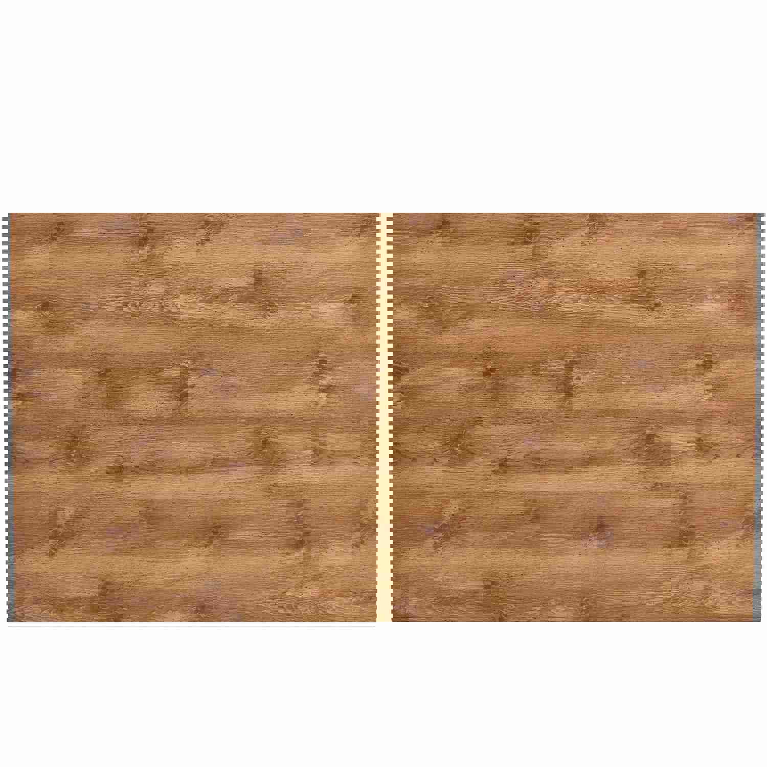 59 Inch Modern Dining Table, Rectangular Wooden Table Top with Metal Base for Dining Room, Home Office, Living Room