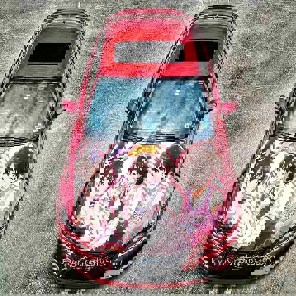 Megumi Kato Itasha Car Vinyl Hood Wrap Decal Sticker