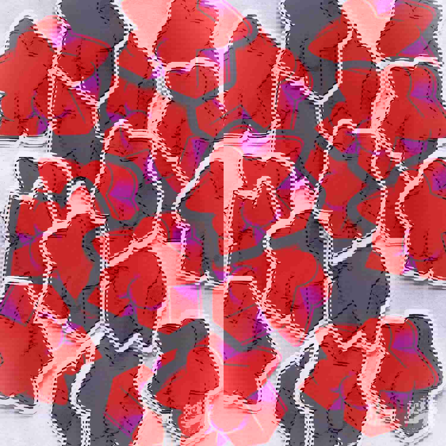 Meeple Butt Sticker - Fun Board Game Accessory