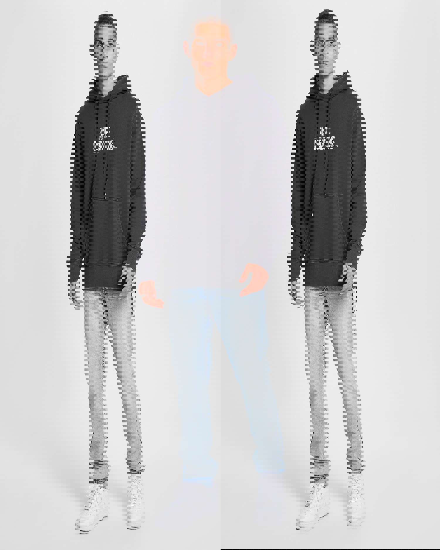 KSUBI KSUCKS KASH HOODIE - Oversized Men's Hoodie with Vintage Print