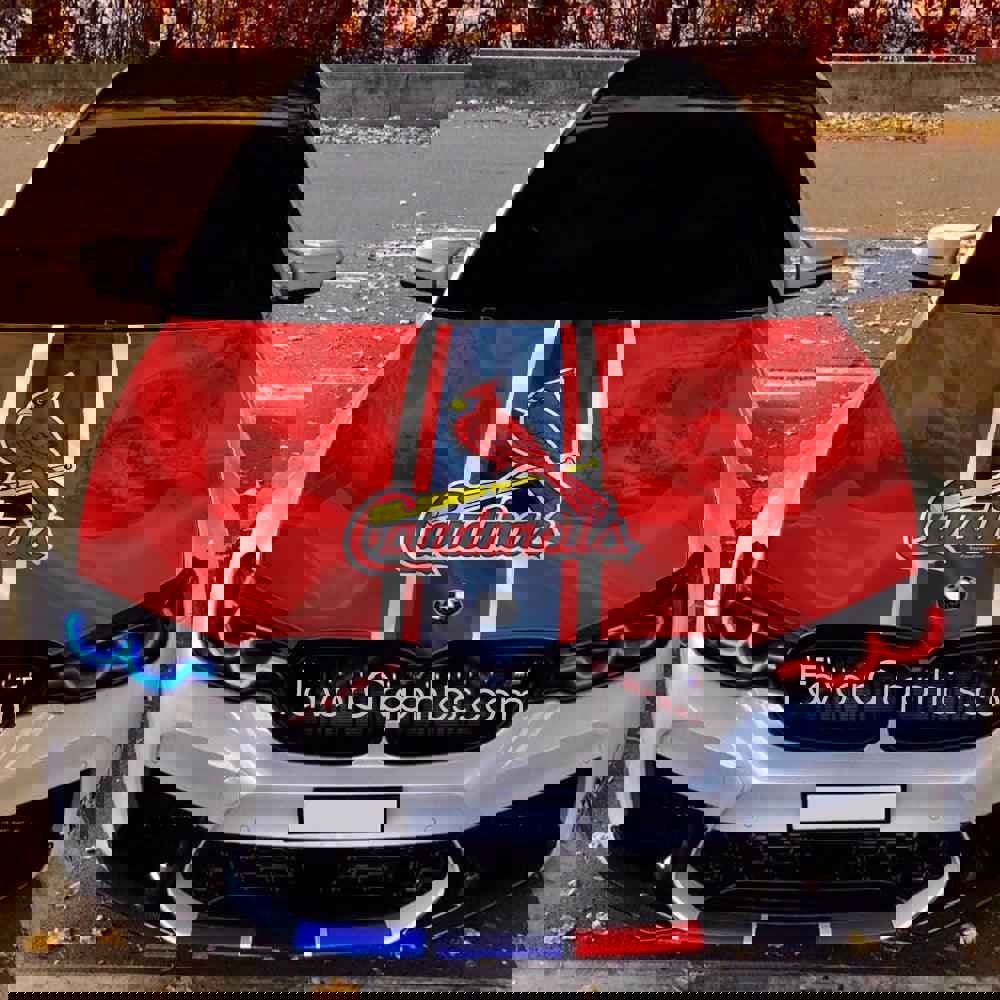St. Louis Cardinals Itasha Car Vinyl Hood Wrap Decal Sticker