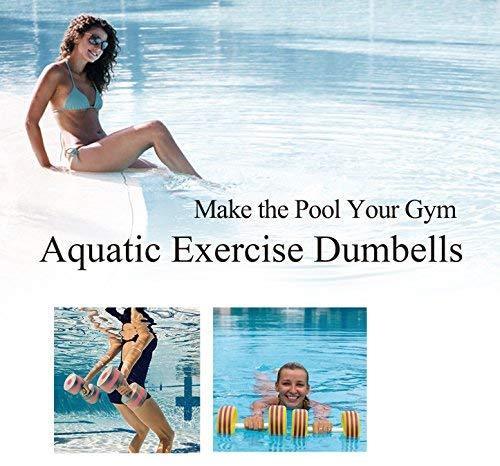 ZEYU SPORTS Aquatic Exercise Dumbbells - Set of 2 for Water Aerobics