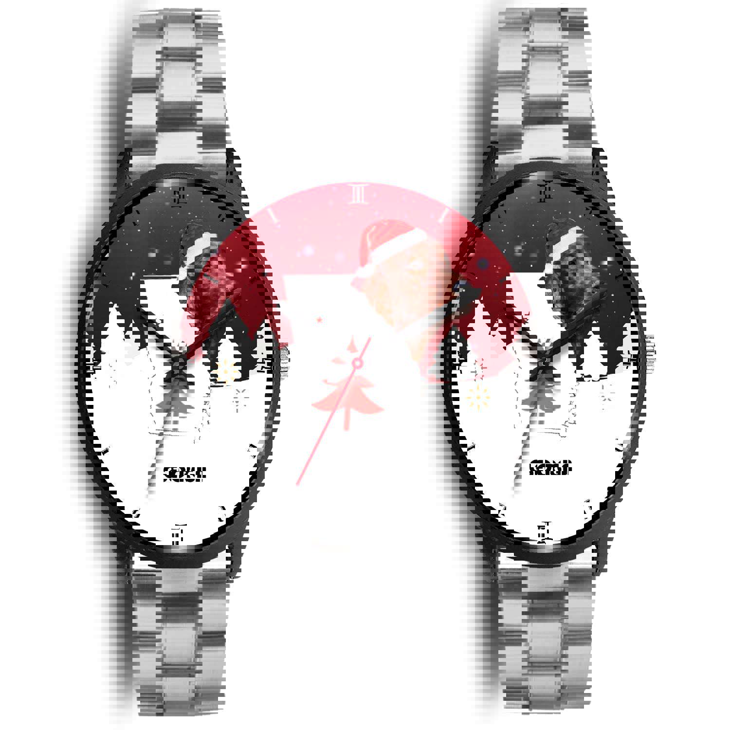 Irish Setter Dog Georgia Christmas Special Wrist Watch