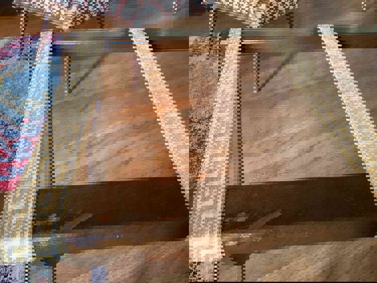 Vintage Wood Folding Rack Luggage Suitcase Stand for Travel