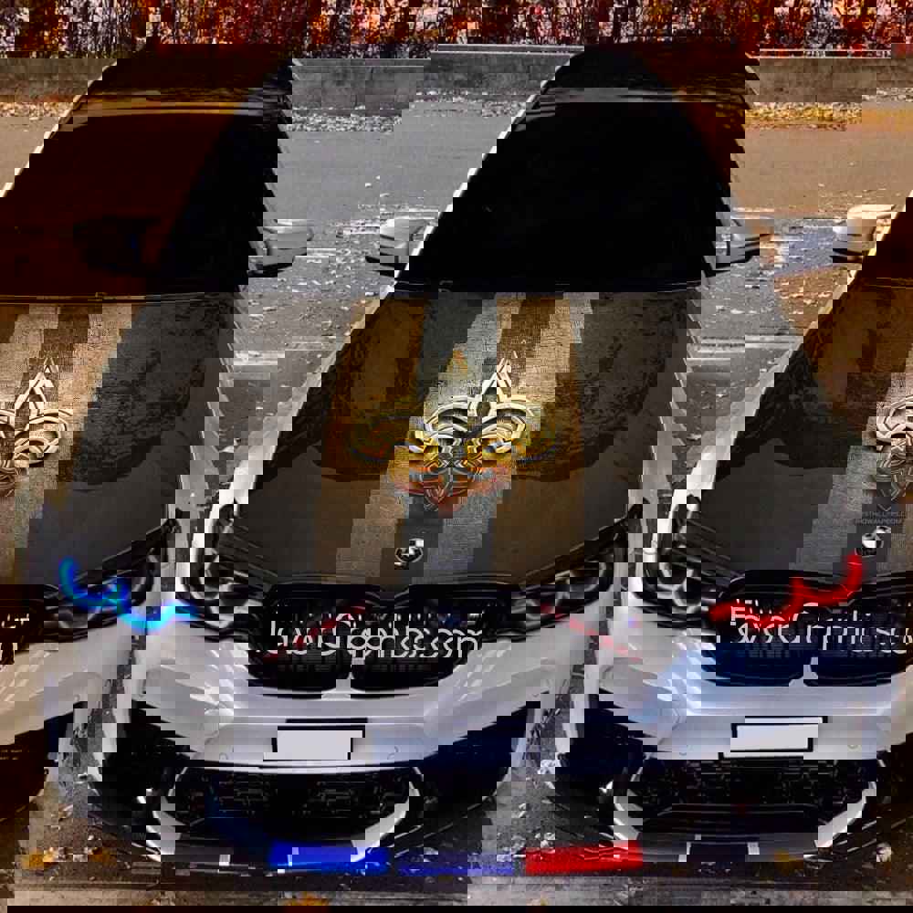 New Orleans Saints Itasha Car Vinyl Hood Wrap Decal Sticker