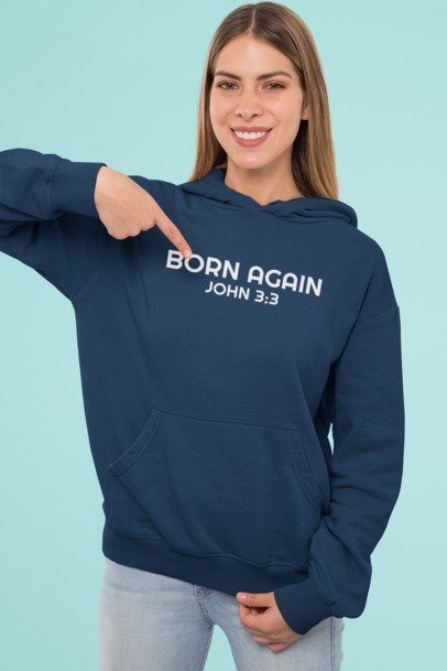 F&H Christian Born Again Women's Hoodie - Soft & Stylish