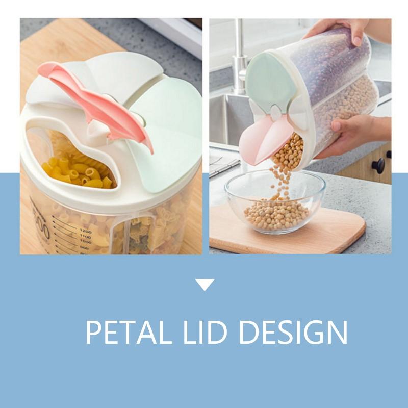 Transparent Sealed Food Storage Box with Multiple Compartments