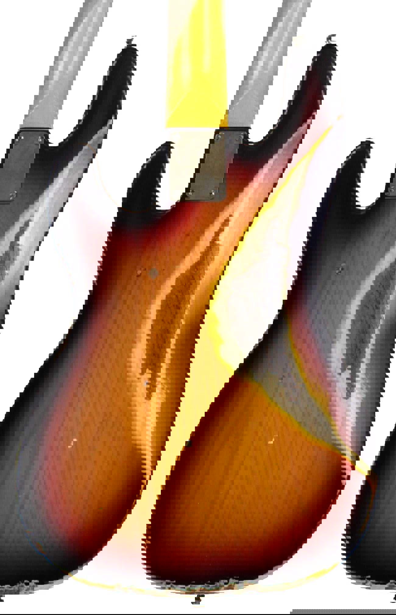 Nash PB-55 Bass Guitar, 3-Tone Burst, Heavy Aging